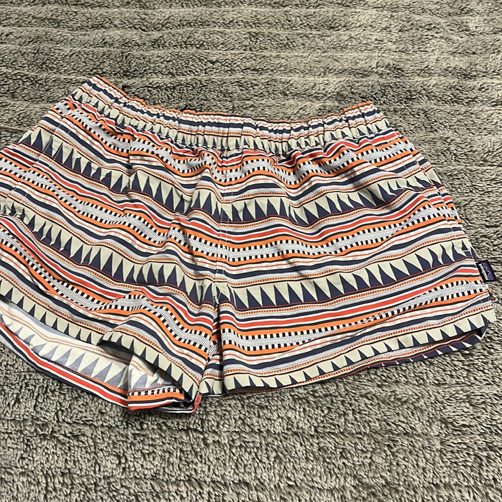 Patagonia printed water resistant shorts.